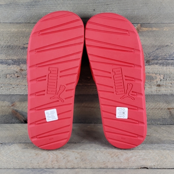 Puma Cool Cat Bold 2 Men's Slides Sandals Red NEW - Picture 5 of 9